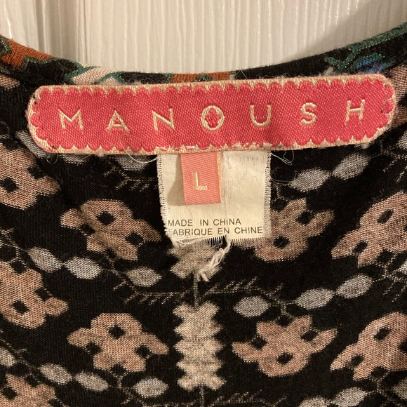 Manoush Tie-Waist Bohemian Vintage Cottagecore Whimsigoth Boho Deer Print Dress - Picture 11 of 11